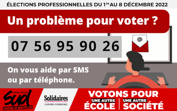 Hotline élections pro Académie de Montpellier