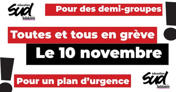 Visuel grève 10 novembre Visuel grève 10 novembre
