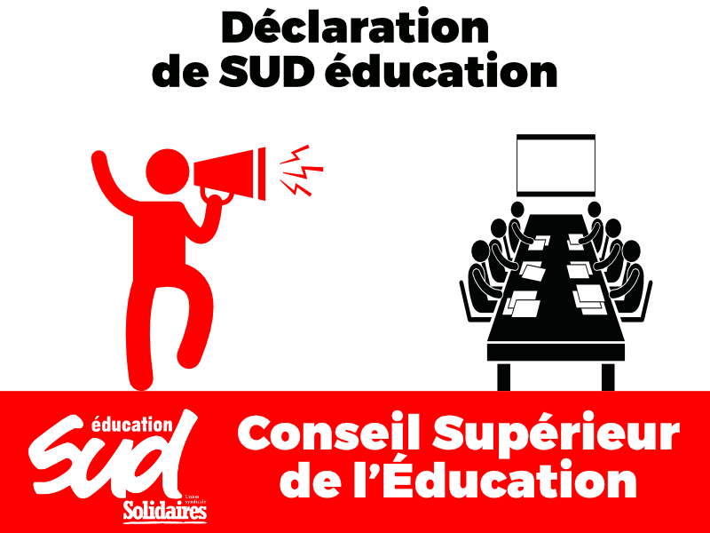 Déclaration liminaire de SUD éducation au CSE du 10 février 2022