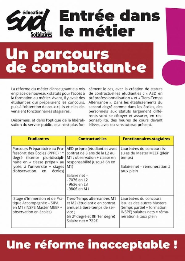 Tract stagiaires recto