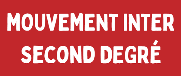 Mutations Inter second degré rentrée 2026