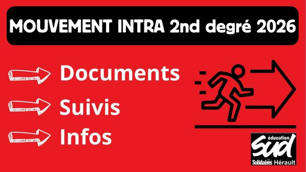 Certifié·es / agrégé·es : Mouvement INTRA 2026