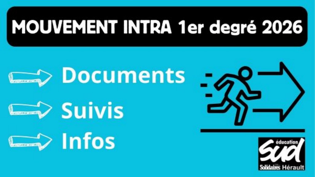Mouvement intra 1er degré 2026 : toutes les informations